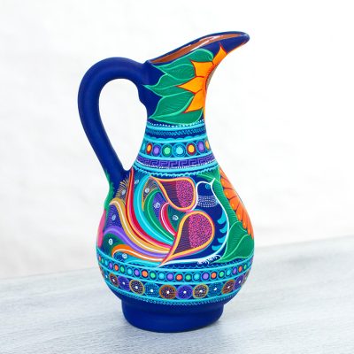 Ceramic decorative pitcher, Delicate Doves