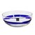 Blown glass bowl, 'Cobalt Band' - Mexican Artisan Crafted Large Blown Glass Blue Band Bowl (image 2d) thumbail