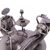 Upcycled auto parts sculpture, 'Rustic Psychoanalysis' - Upcycled Metal Rustic Psychiatrist Sculpture from Mexico (image 2f) thumbail