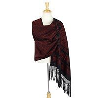 Cotton rebozo shawl,