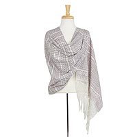 Cotton rebozo shawl,