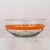 Blown glass bowl, 'Tangerine Band' - Large Hand Crafted Orange Stripe 100 oz Blown Glass Bowl (image 2c) thumbail