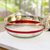Blown glass bowl, 'Chestnut Band' - Mexican Hand Blown Brown Stripe 100 oz Glass Bowl thumbail