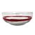 Blown glass bowl, 'Chestnut Band' - Mexican Hand Blown Brown Stripe 100 oz Glass Bowl (image 2b) thumbail