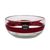 Blown glass bowls, 'Chestnut Band' (pair) - Hand Blown 15 oz Glass Bowls with Chestnut Stripe (image 2f) thumbail