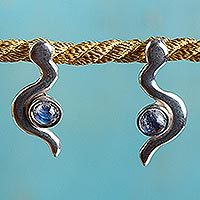 Labradorite drop earrings,