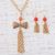 Gold plated agate jewelry set, 'All Dressed Up' - Mexican Handcrafted 18k Gold Plated Jewelry Set with Agate (image 2) thumbail