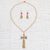 Gold plated agate jewelry set, 'All Dressed Up' - Mexican Handcrafted 18k Gold Plated Jewelry Set with Agate (image 2d) thumbail