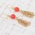 Gold plated agate jewelry set, 'All Dressed Up' - Mexican Handcrafted 18k Gold Plated Jewelry Set with Agate (image 2f) thumbail