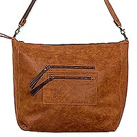 Leather shoulder bag Reversible Chic Mexico
