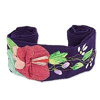 Cotton applique sash,