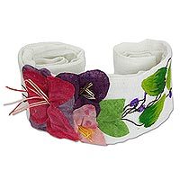 Cotton applique sash,