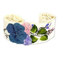 Cotton applique sash,