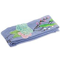 Cotton applique sash,