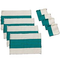 Cotton placemats and napkins Cancun Caribbean set for 4 Mexico