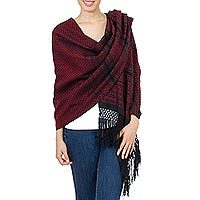 Cotton rebozo shawl,