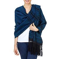 Cotton rebozo shawl,