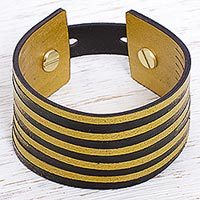 Leather wristband bracelet,