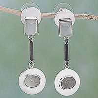 Aquamarine dangle earrings,