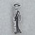 Sterling silver brooch pendant, 'Catrina Chic' - Sterling Silver Mexico Day of the Dead Brooch Pendant thumbail