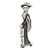 Sterling silver brooch pendant, 'Catrina Chic' - Sterling Silver Mexico Day of the Dead Brooch Pendant (image 2a) thumbail