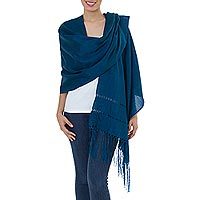 Fringed shawl,