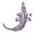 Recycled auto part sculpture, 'Hungry Crocodile' - Upcycled Auto Part Sculpture of a Crocodile from Mexico (image 2e) thumbail