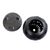 Ceramic tealight candleholders, 'Daisy Symmetry' (pair) - 2 Floral Theme Oaxaca Black Pottery Tealight Candleholders (image 2c) thumbail
