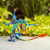Wood alebrije sculpture, 'Mexican Dragon in Blue' - Copal Wood Alebrije Sculpture of Dragon in Blue from Mexico (image 2) thumbail