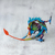 Wood alebrije sculpture, 'Mexican Dragon in Blue' - Copal Wood Alebrije Sculpture of Dragon in Blue from Mexico (image 2b) thumbail