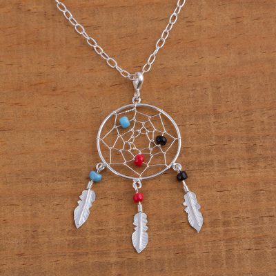Sterling silver pendant necklace, Colorful Dreams
