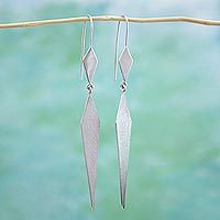 Sterling silver dangle earrings,