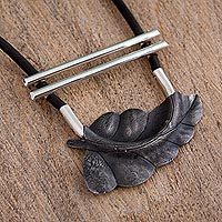 Sterling silver pendant necklace,