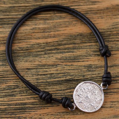 Sterling silver pendant bracelet, Aztec History