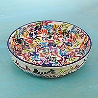 Ceramic fruit bowl Dance of Colors Mexico