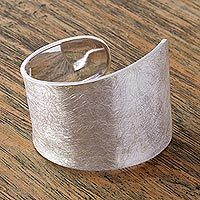 Sterling silver cuff bracelet,