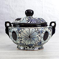 Ceramic tureen Guanajuato Lilies Mexico