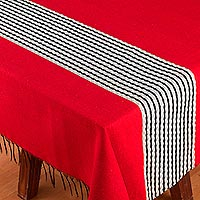 Cotton blend tablecloth Crimson Road Mexico