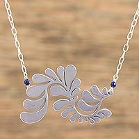 Sterling silver pendant necklace,