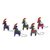 Wood alebrije ornaments, 'Colorful Goats' (set of 5) - Five Hand-Painted Goat Alebrije Ornaments from Mexico (image 2g) thumbail