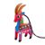 Wood alebrije ornaments, 'Colorful Goats' (set of 5) - Five Hand-Painted Goat Alebrije Ornaments from Mexico (image 2h) thumbail