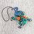 Wood alebrije ornaments, 'Colorful Iguanas' (set of 5) - Five Hand-Painted Iguana Alebrije Ornaments from Mexico (image 2d) thumbail