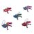 Wood alebrije ornaments, 'Colorful Iguanas' (set of 5) - Five Hand-Painted Iguana Alebrije Ornaments from Mexico (image 2e) thumbail