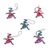 Wood alebrije ornaments, 'Colorful Iguanas' (set of 5) - Five Hand-Painted Iguana Alebrije Ornaments from Mexico (image 2f) thumbail