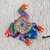 Wood alebrije ornaments, 'Colorful Frogs' (set of 5) - Five Hand-Painted Frog Alebrije Ornaments from Mexico (image 2e) thumbail