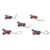 Wood alebrije ornaments, 'Colorful Frogs' (set of 5) - Five Hand-Painted Frog Alebrije Ornaments from Mexico (image 2g) thumbail
