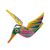 Wood alebrije ornaments, 'Hummingbird Beauties' (set of 5) - Five Hand-Painted Hummingbird Alebrije Ornaments from Mexico (image 2g) thumbail