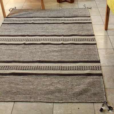 Wool area rug, Valley Stripes (4x6)