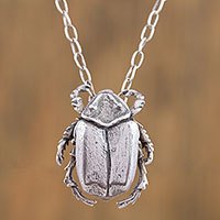 Sterling silver pendant necklace,