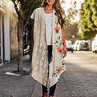 Cotton sleeveless jacket,
